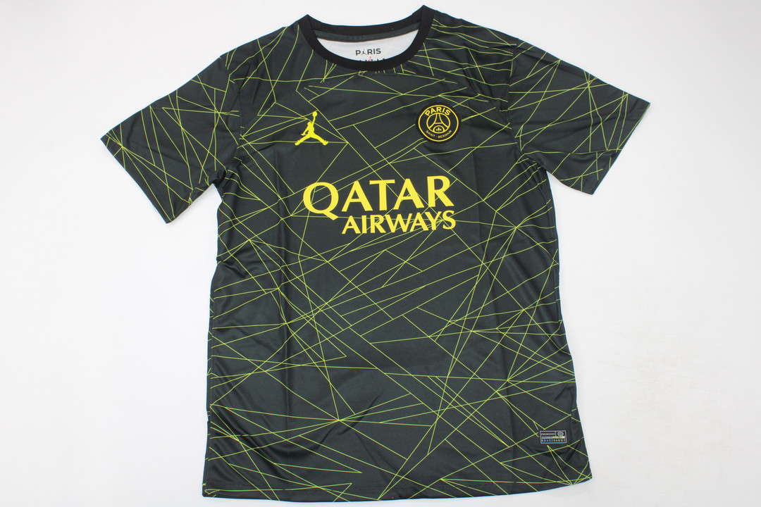AAA Quality Paris St Germain 22/23 Fourth Black/Yellow Jersey